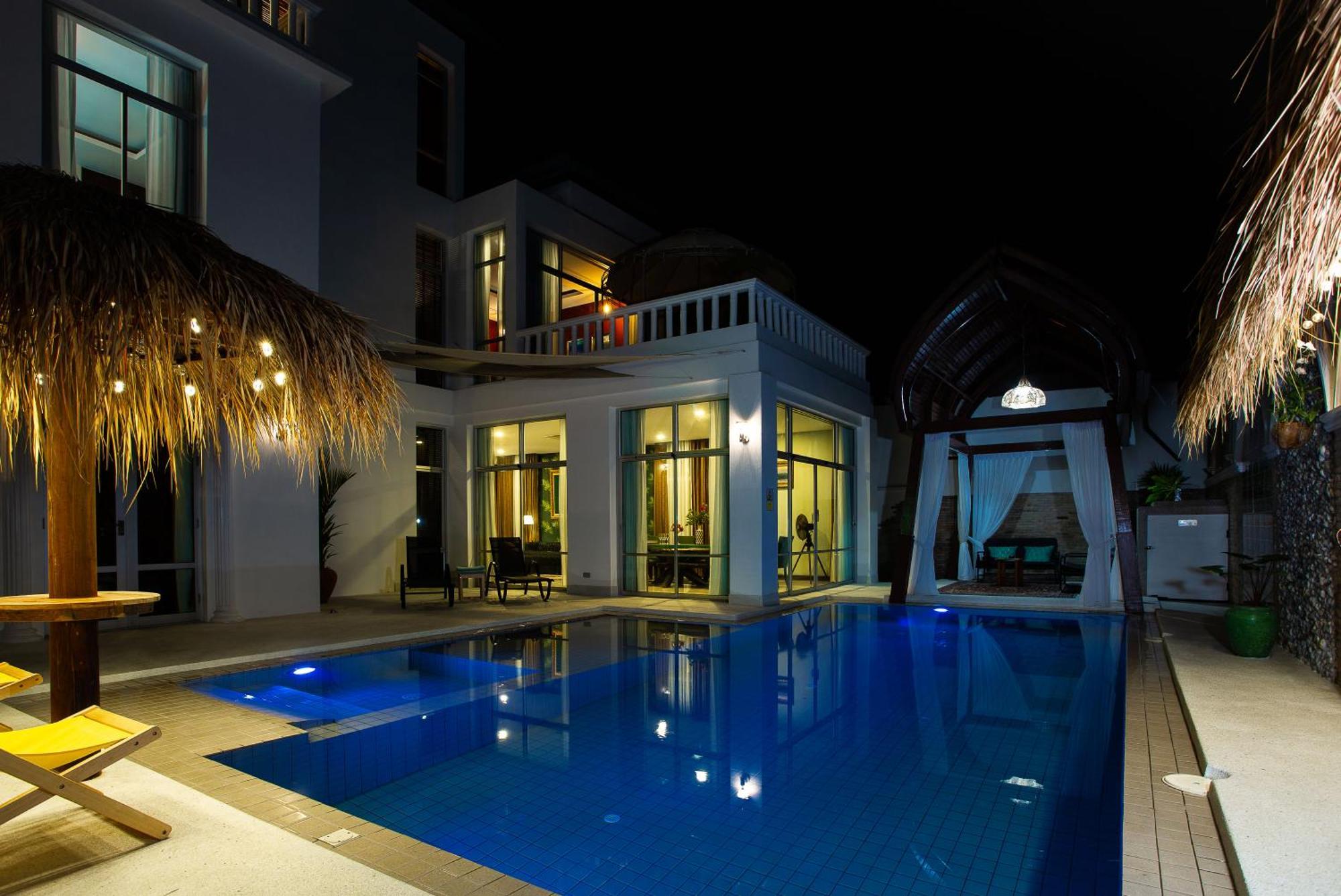 Nagawari Art Maldives Pattaya Villa Na Chom Thian Exteriör bild