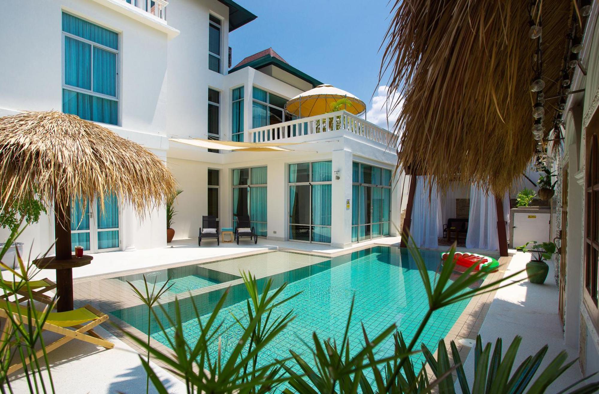 Nagawari Art Maldives Pattaya Villa Na Chom Thian Exteriör bild