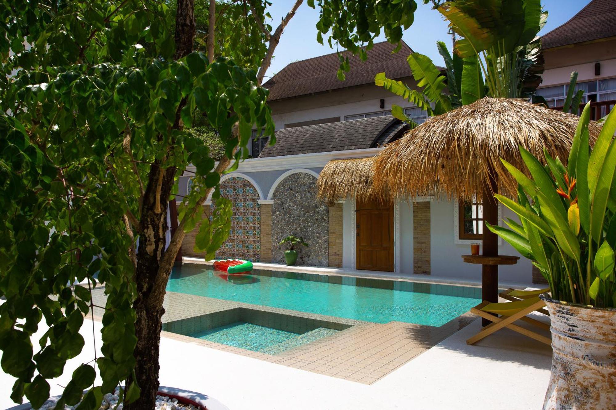 Nagawari Art Maldives Pattaya Villa Na Chom Thian Exteriör bild