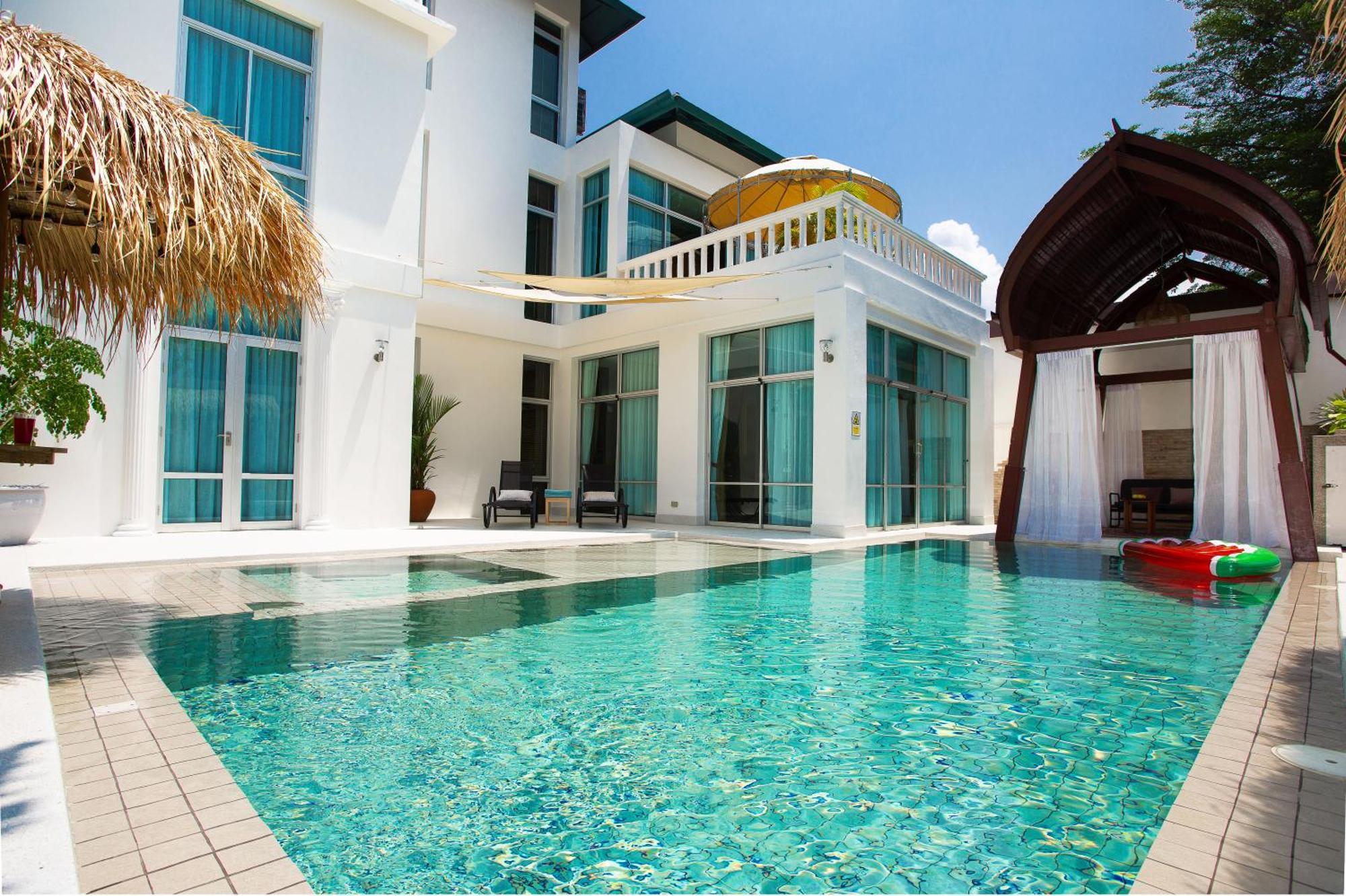 Nagawari Art Maldives Pattaya Villa Na Chom Thian Exteriör bild