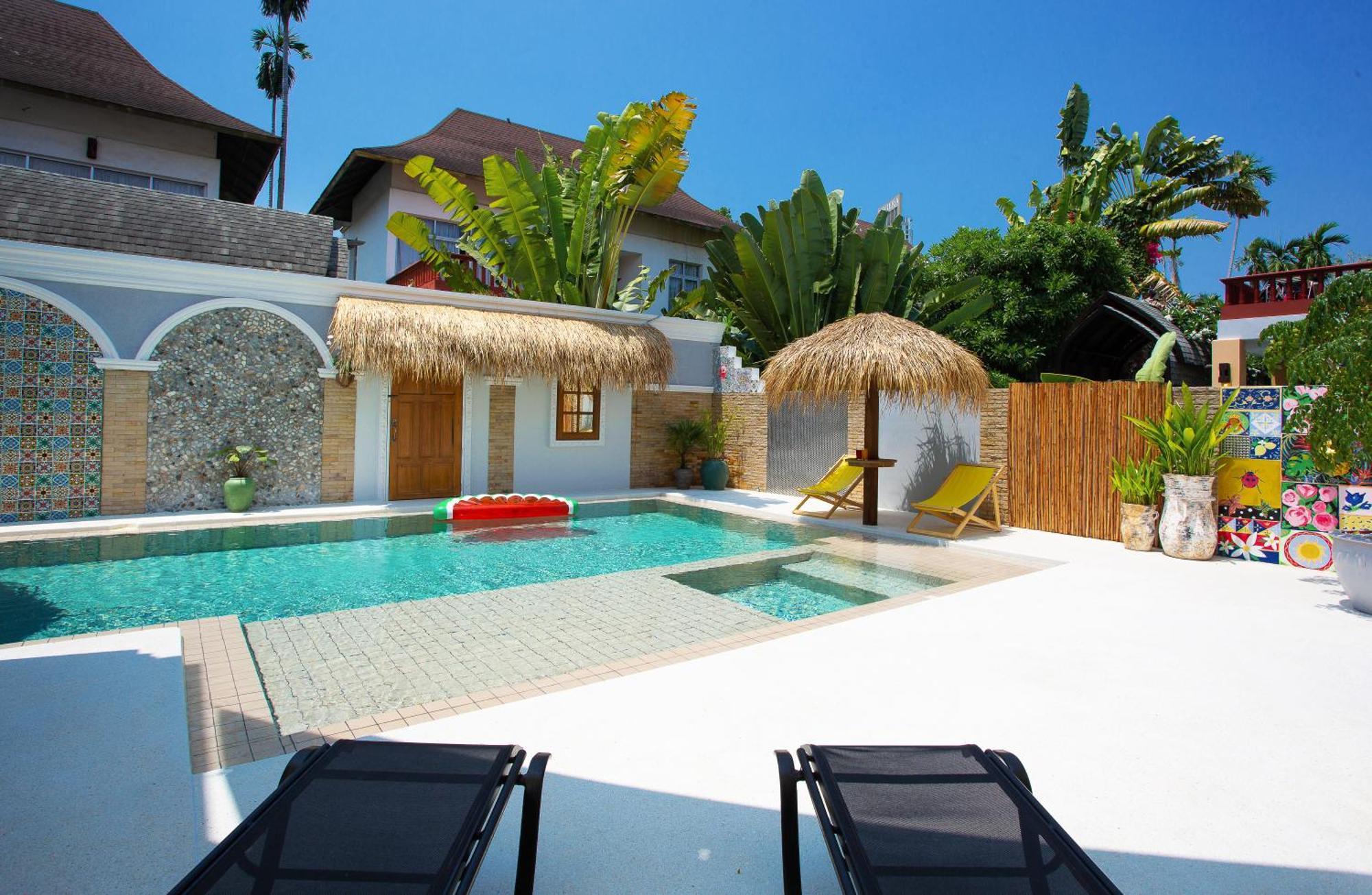 Nagawari Art Maldives Pattaya Villa Na Chom Thian Exteriör bild